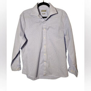 Michael Kors Blue Striped Dress Shirt Men's Size 16 1/2 32/33